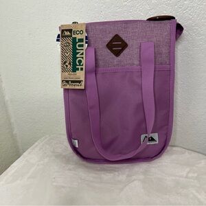 Artic Zone ECO Insulated Purple Leak Proof Easy Clean Lining Lunch Bag Microban